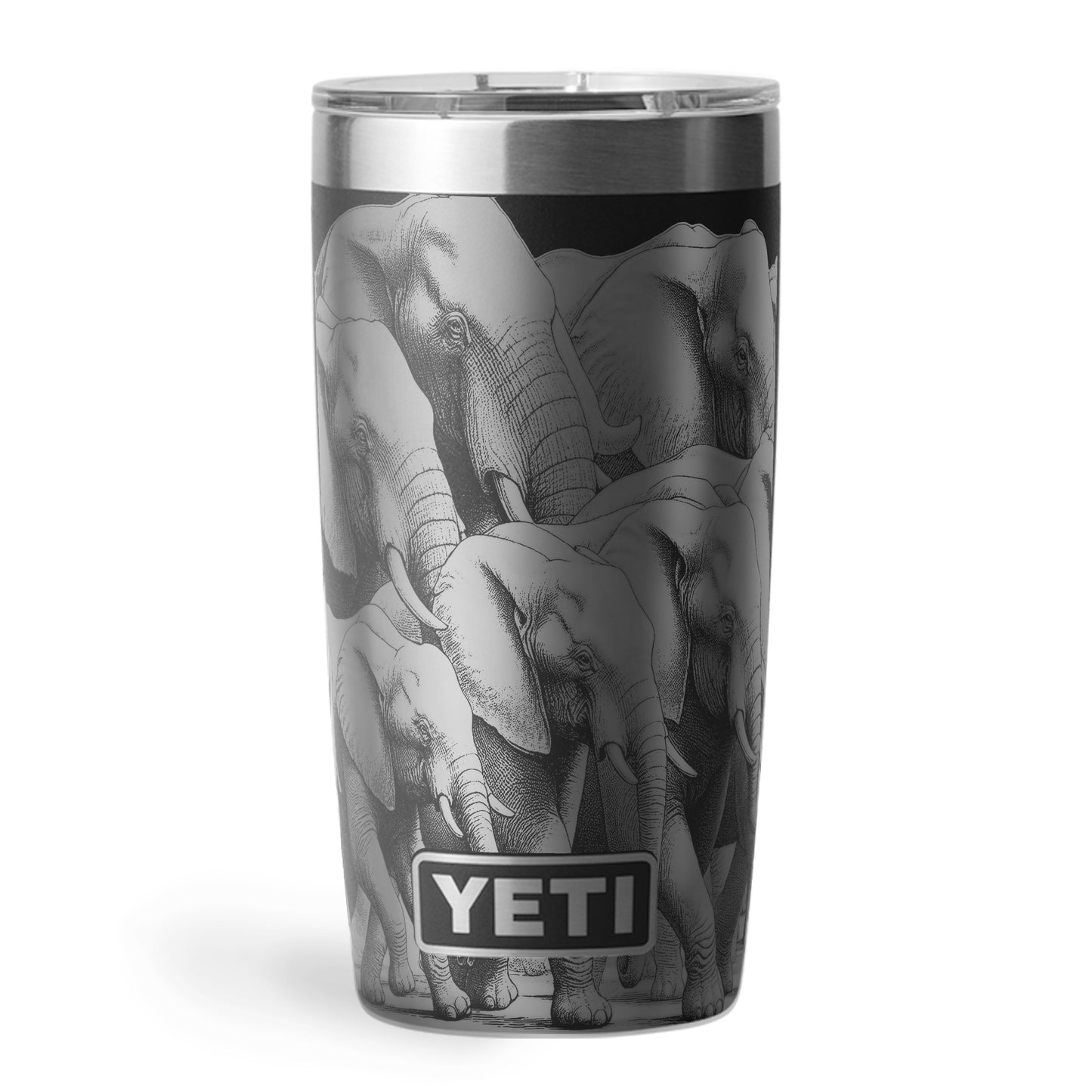 "Hey look, Elephants!" - 10oz YETI Engraving