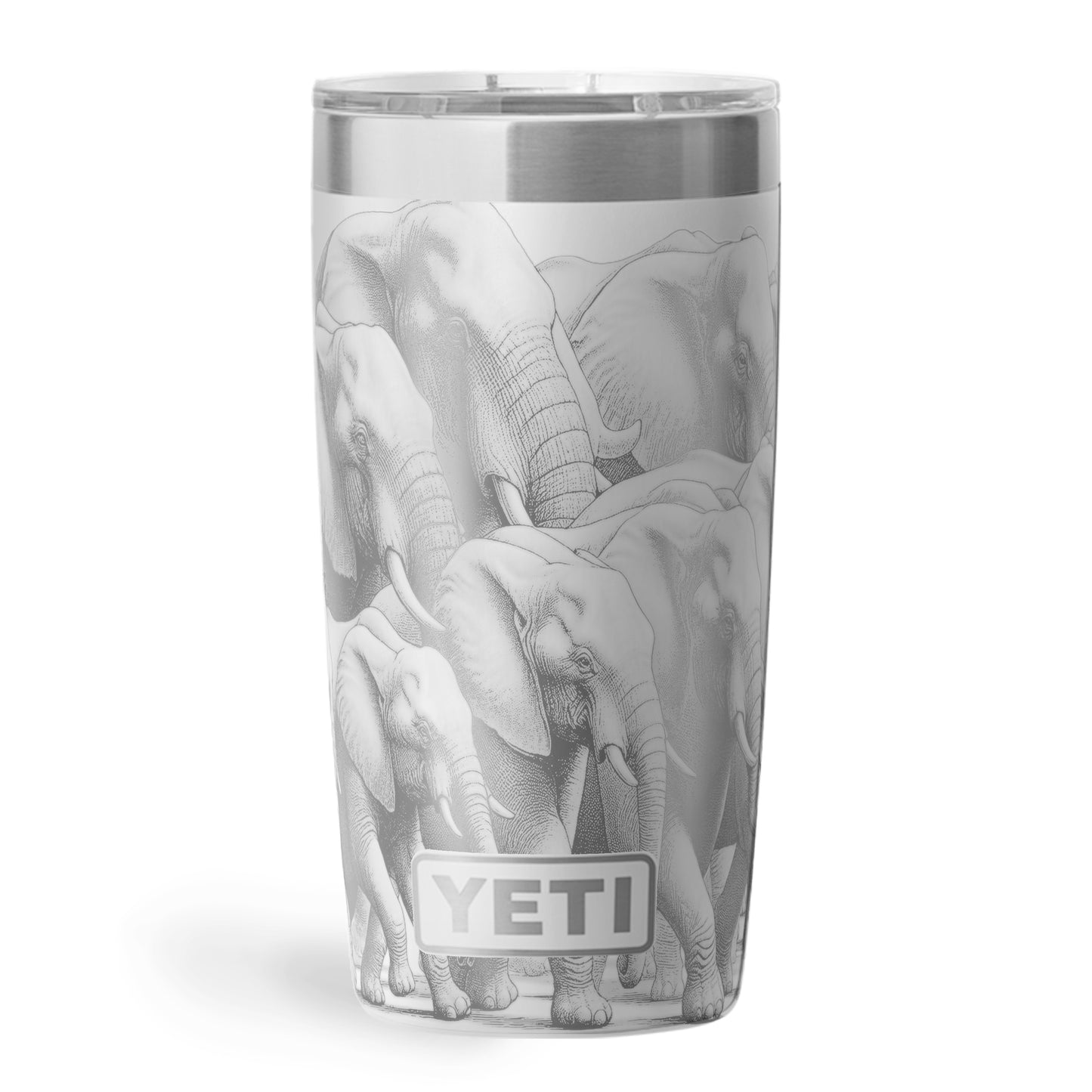 "Hey look, Elephants!" - 10oz YETI Engraving