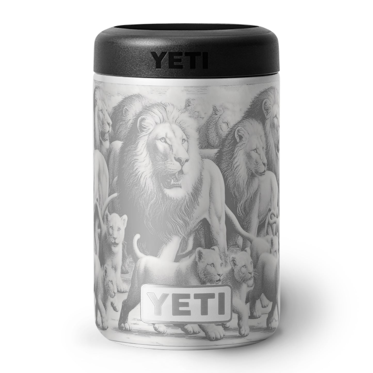 "Oooh! Lions" - YETI Colster Engraving