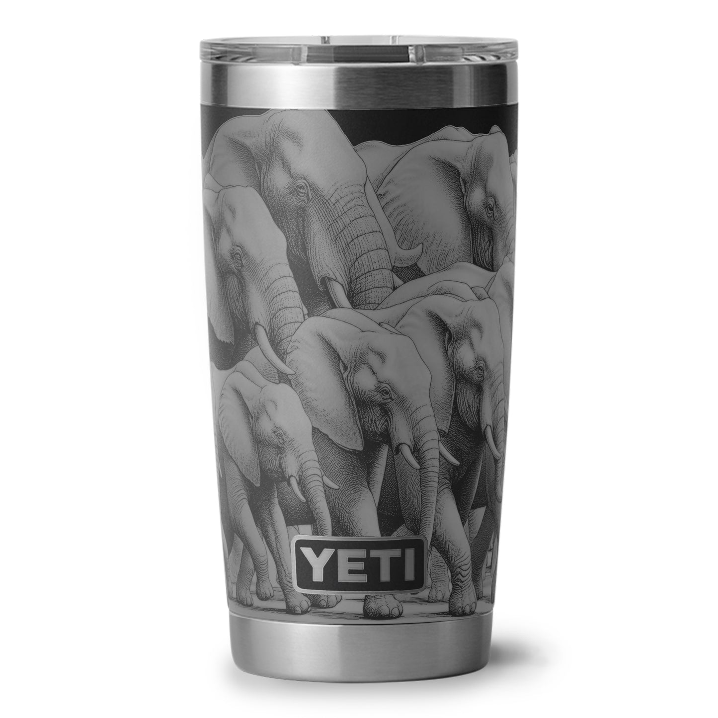 "Hey look, Elephants!" - 20oz YETI Engraving