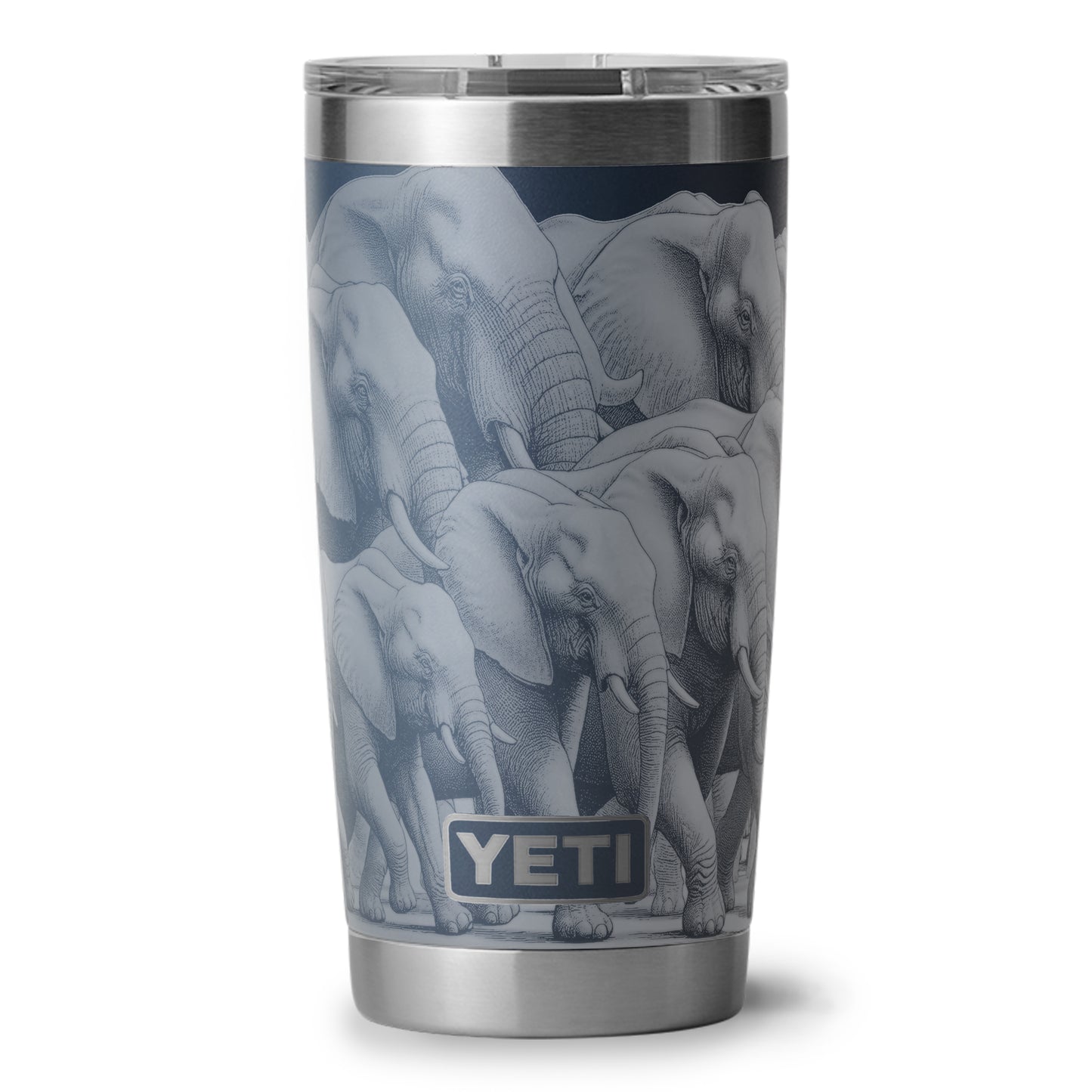 "Hey look, Elephants!" - 20oz YETI Engraving