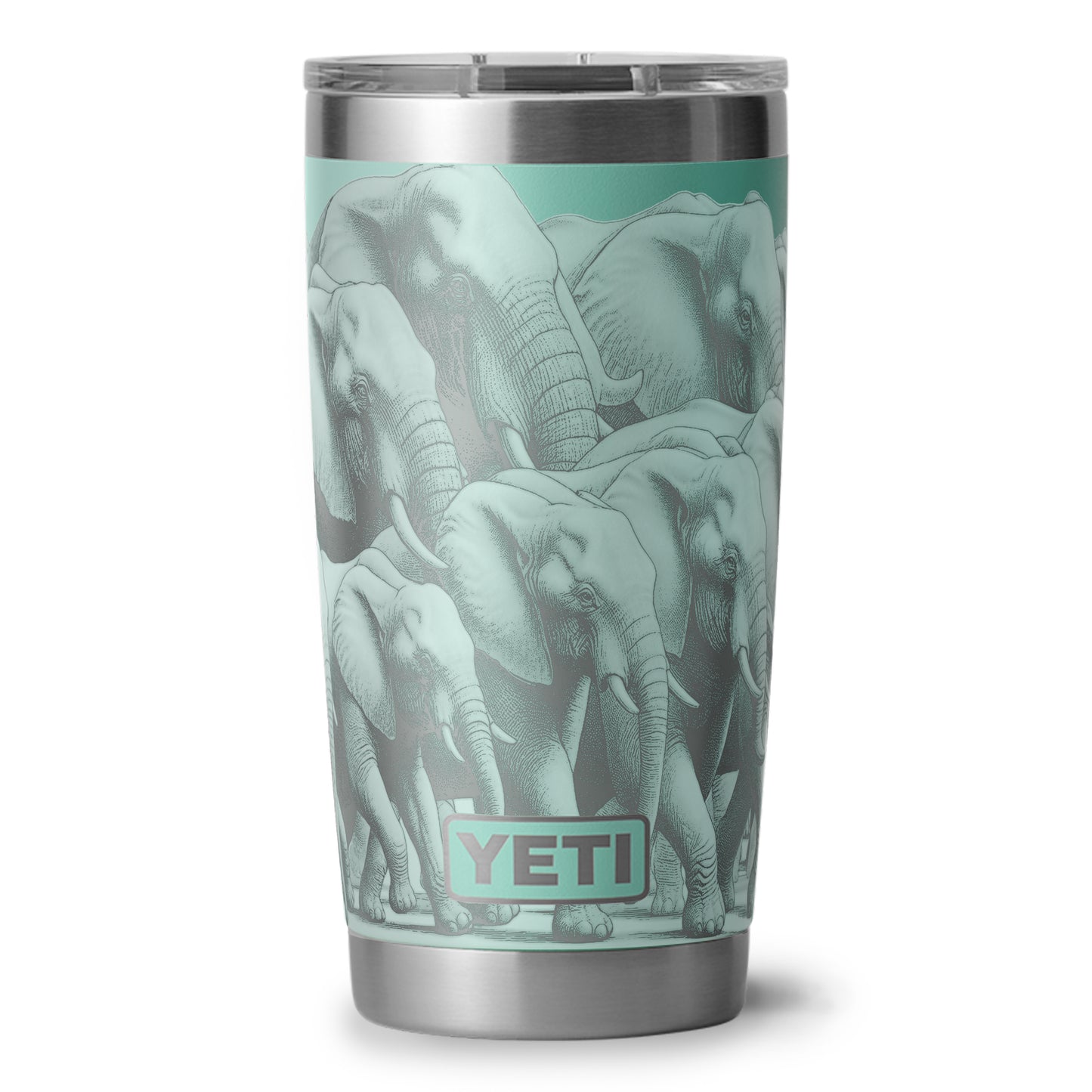 "Hey look, Elephants!" - 20oz YETI Engraving