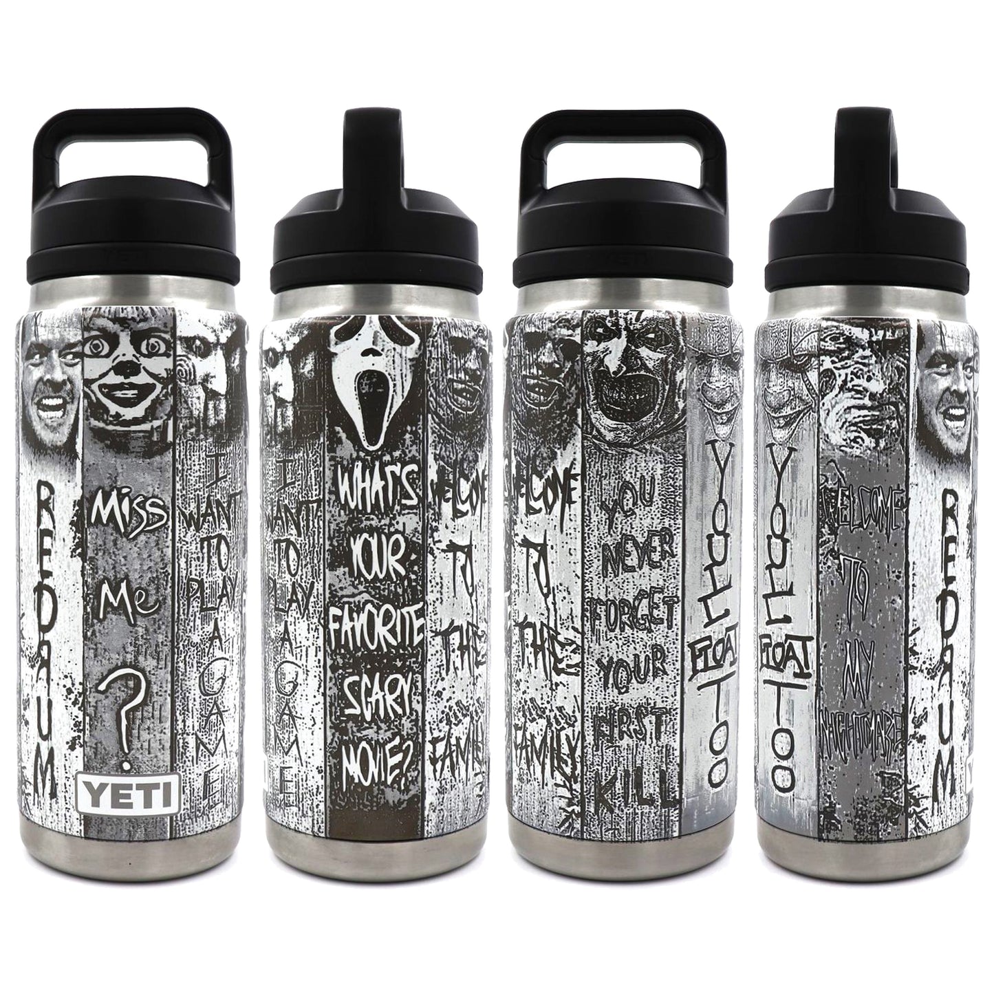 Horror Strip Wrap - YETI 26oz Bottle Engraving