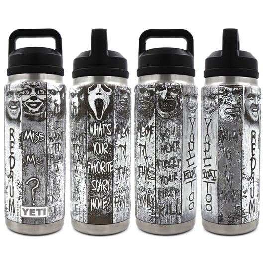 Horror Strip Wrap - YETI 26oz Bottle Engraving