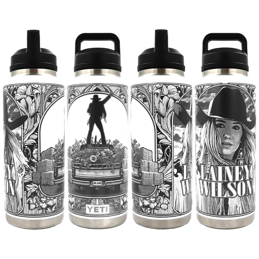 Lainey Wilson Wrap - YETI 46oz Bottle Engraving