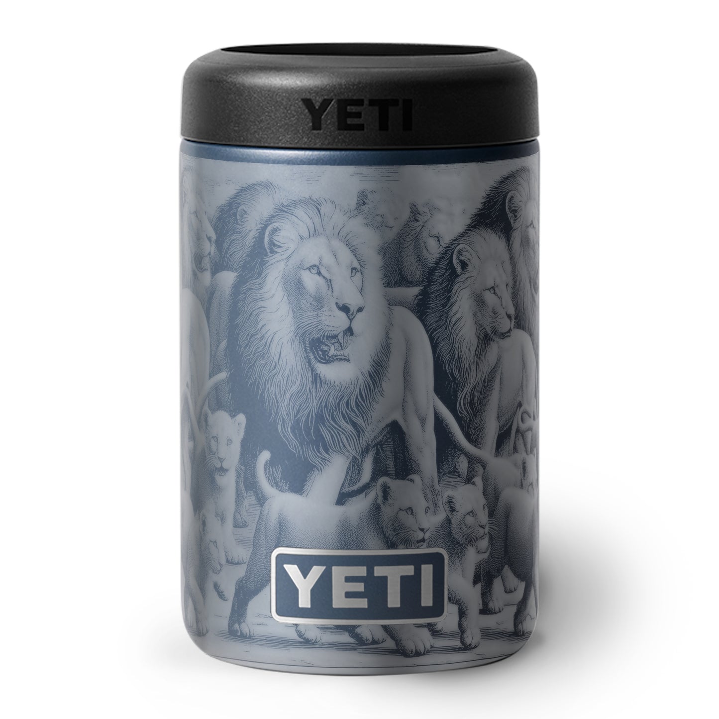 "Oooh! Lions" - YETI Colster Engraving