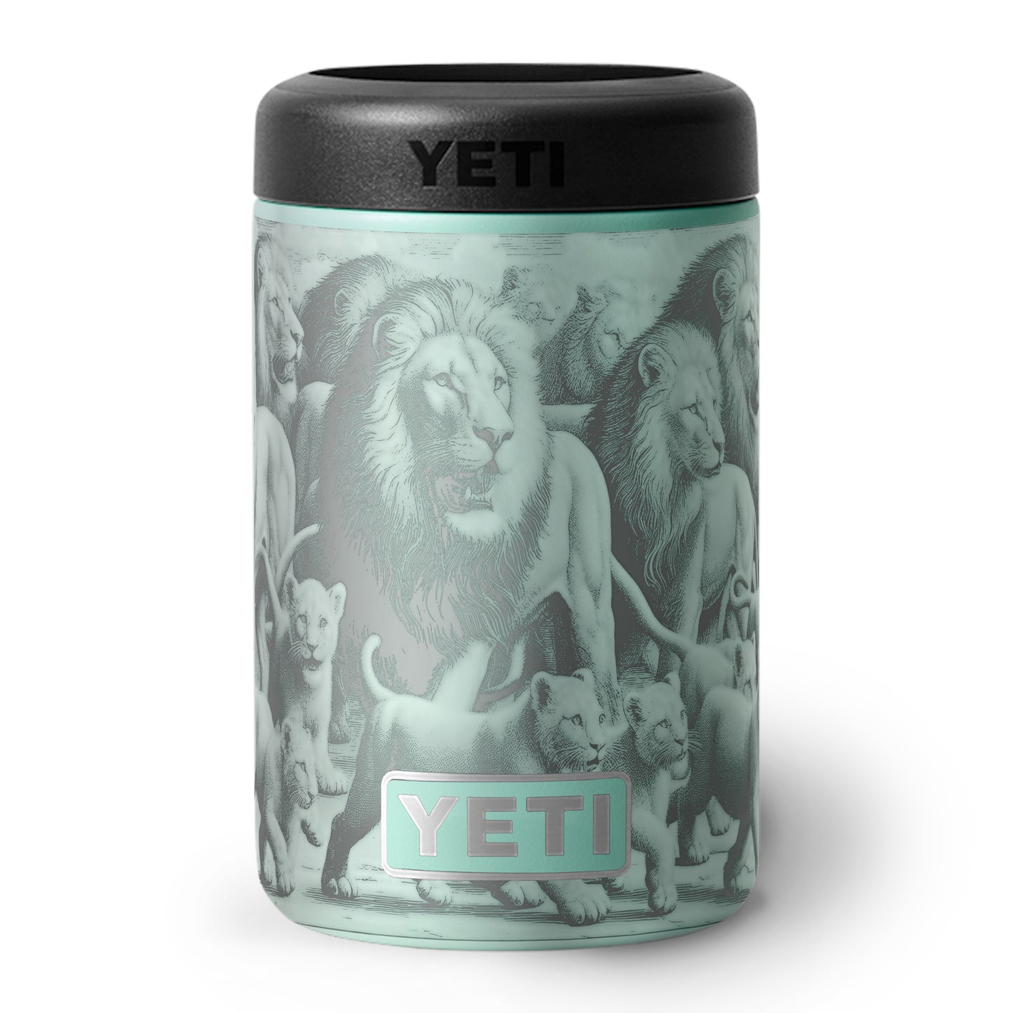 "Oooh! Lions" - YETI Colster Engraving