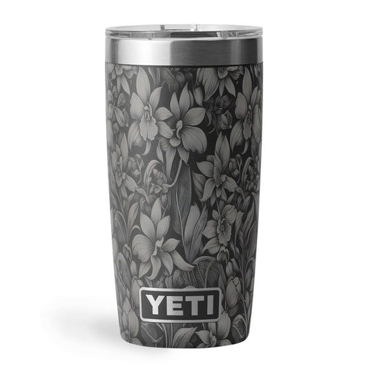 Orchids - 10oz YETI Engraving