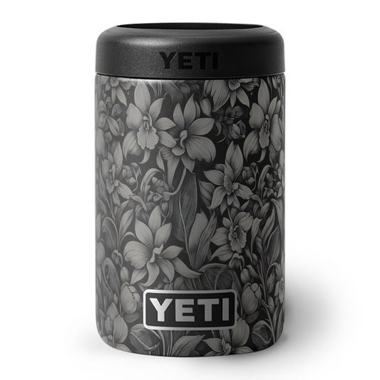 Orchids - YETI Colster Engraving