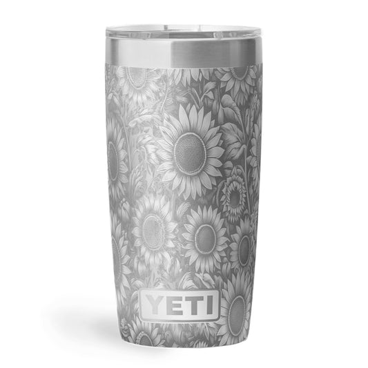 Sunflowers - 10oz YETI Engraving