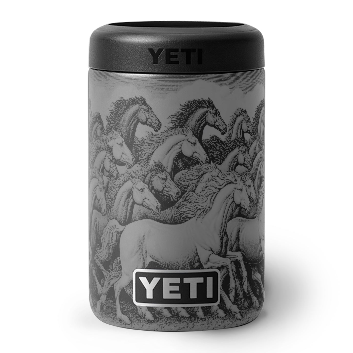 "Yaay! Horseys" - YETI Colster Engraving