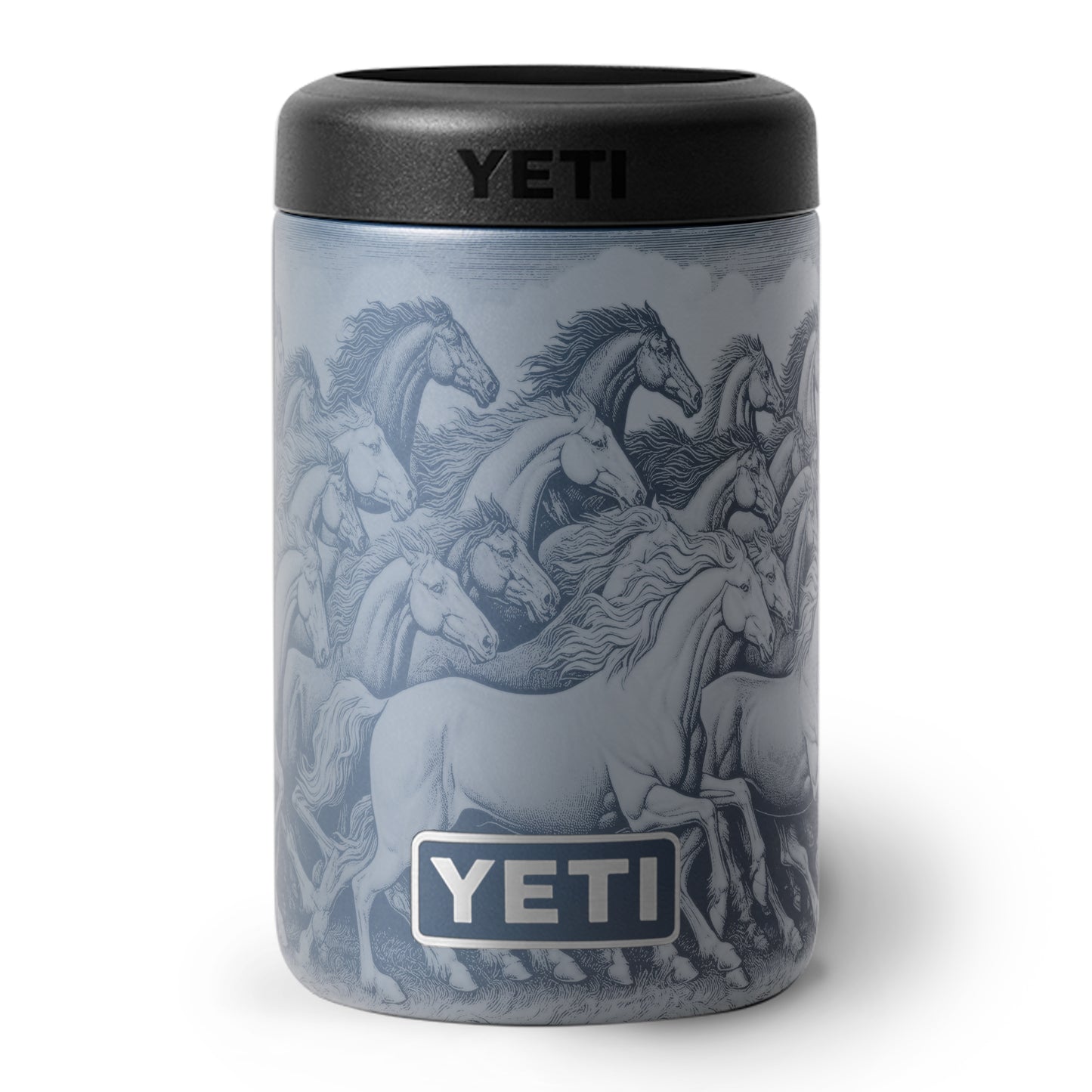 "Yaay! Horseys" - YETI Colster Engraving