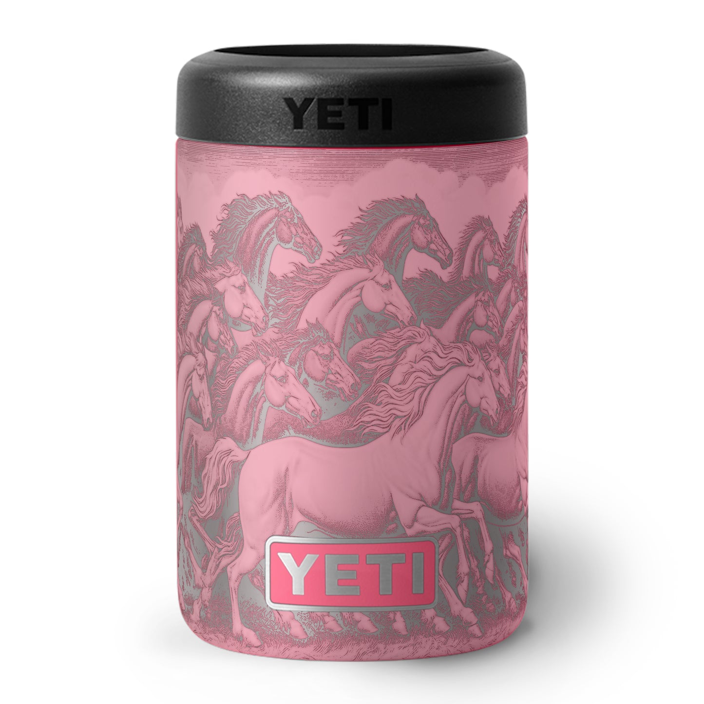 "Yaay! Horseys" - YETI Colster Engraving